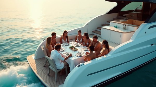 Organisation de lancement de produit sur un yacht de luxe